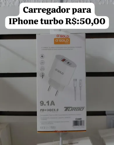 Carregador para IPhone turbo 40w