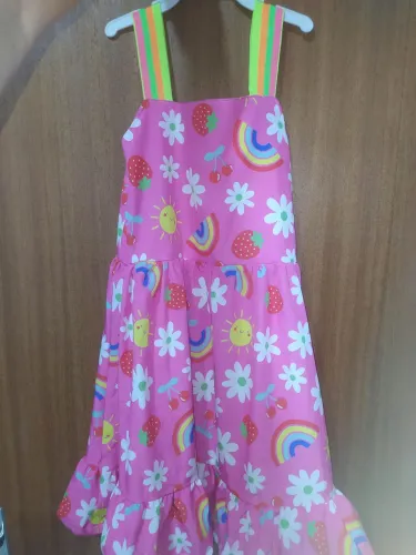 Vestido Margaridas tamanho 8