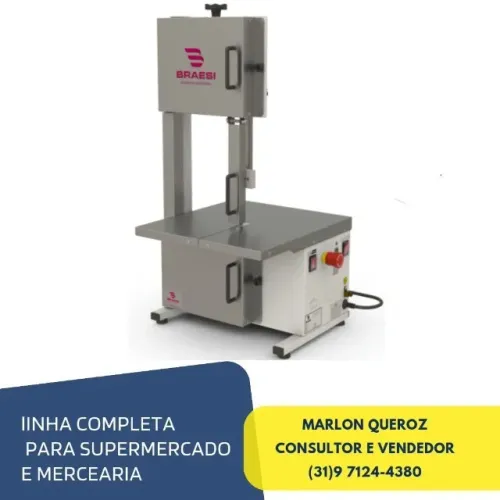 Serra Fita Braesi Inox para Açougue Nova