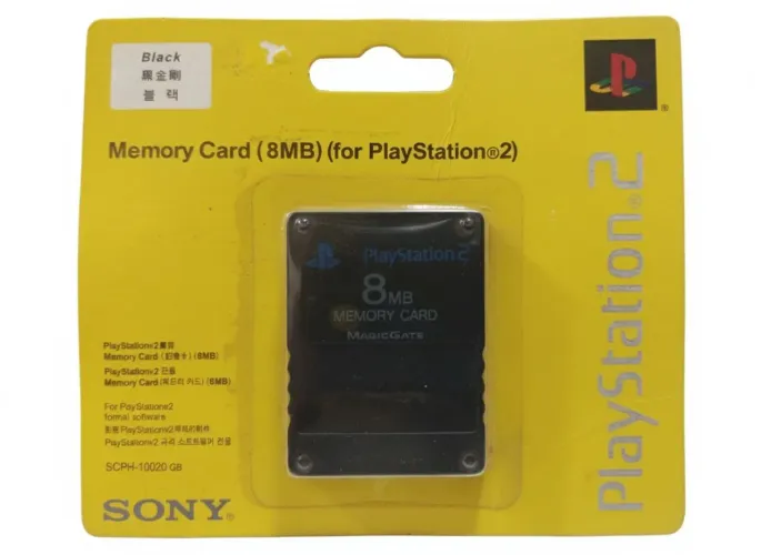 MEMORY CARD PS2 8MB ORIGINAL SONY LACRADO SCPH-10020 GB RARO Colecionador