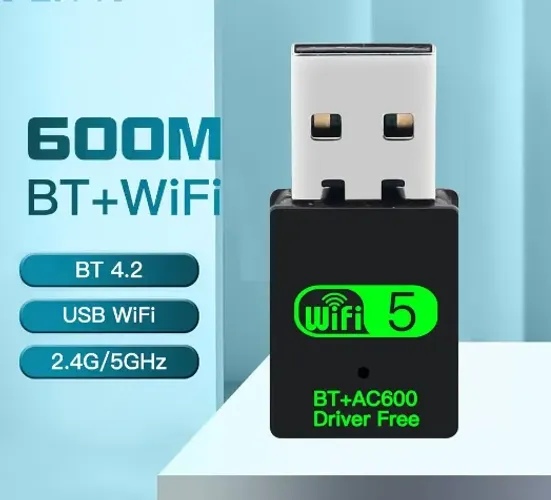 Adaptador USB Wifi+Bluetooth Dual Band