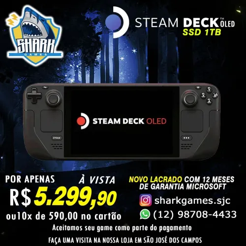 Steam deck oled 1 tera lacrado 