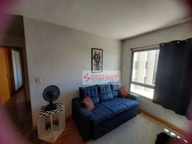 Apartamento de 1 dormitório, com 50 m2, condomínio com portaria 24 horas, próximo do Hospi