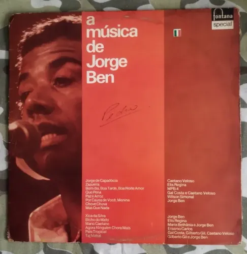 LP Vinil Vários Artistas - A Música De Jorge Ben (1977) VG