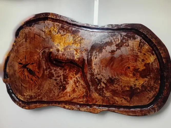 Tábua de Churrasco Rústica em Madeira Nobre