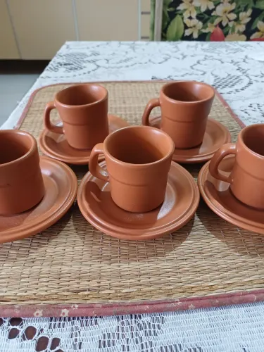 Conjunto para Café em Cerâmica Fosca