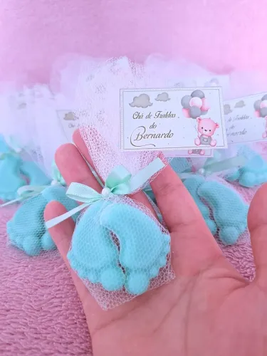 Sabonetinho para chá de bebê 