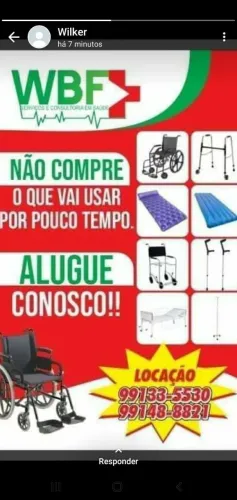 Alugamos cadeiras de rodas 