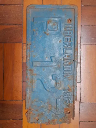 Placa Antiga e Rara de Carro de 1931