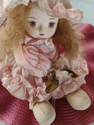 Boneca antiga japonesa de corda