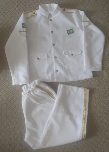 Fantasias de Marinheiro Infantil - Veste aproximadamente 4/6 amos 