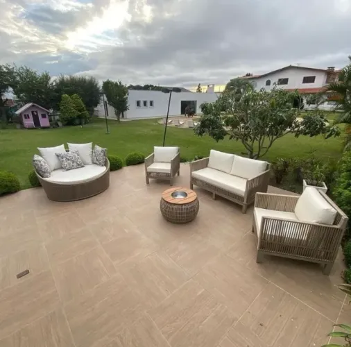 CONJUNTO SOFÁ + CHAISE + POLTRONA + CHAMPANHEIRA - CORDA NÁUTICA