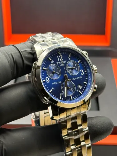 Relógio Tissot PRC 200 Cronógrafo Azul Novo! - Envio Imediato