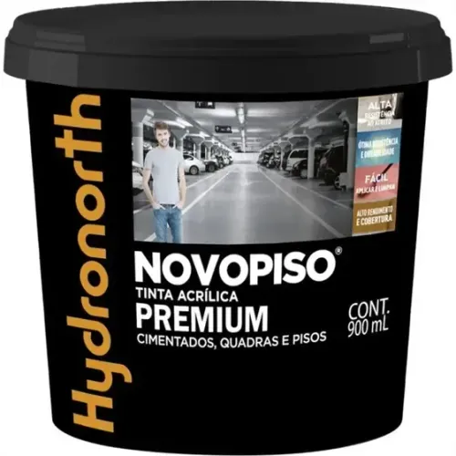 Tinta Hydronorth Novopiso Premium Piso 900Ml Fosco Amarela Demarcacao 