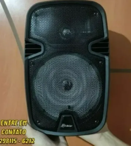 Caixa Korbix 3.600w Com Microfone- Entregas 9h as 22h