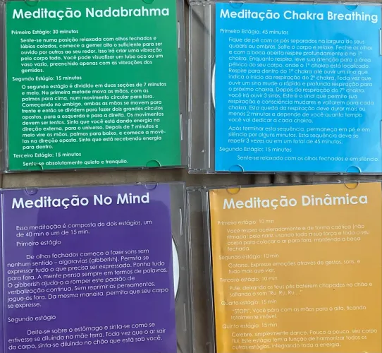 4 CDs de meditação guiada 