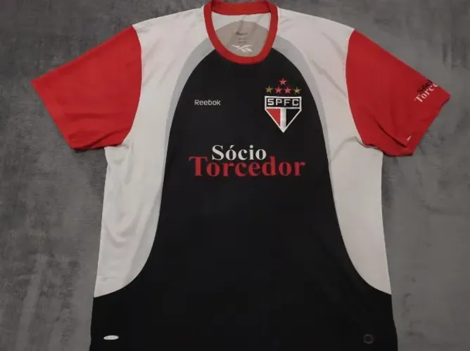 Camisa Oficial Reebok São Paulo 2009-2010 Sócio, tamanho GG (60x77cm). Excelente estado!