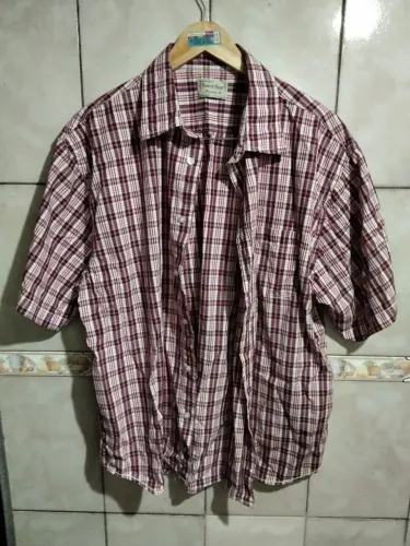 Camisa Xadrez Angelo lírico Manga Curta - Estilo Casual