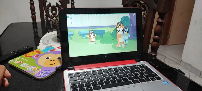 Notebook hp vermelho