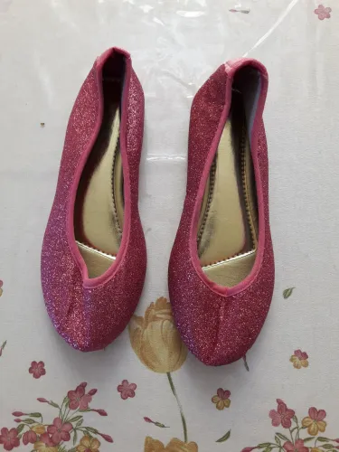 Sapatilha Rosa Glitter Infantil