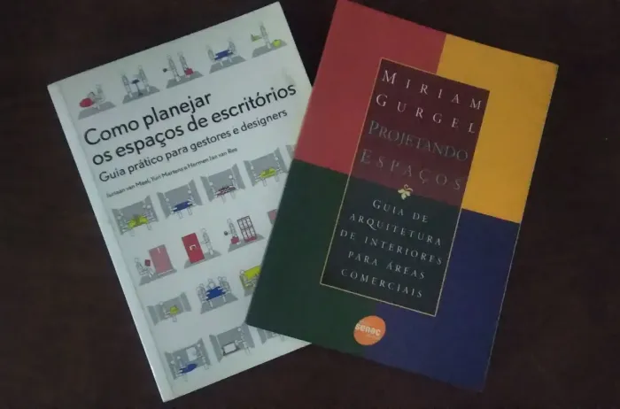 Livros projetos de espaço arquiteto