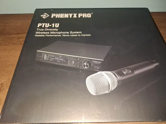 Microfone Sem Fio Phenyx Pro PTU-1U - True Diversity