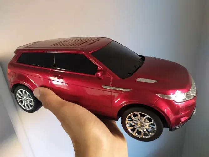 Caixa de Som Estilo Range Rover Vermelha Muito Boa