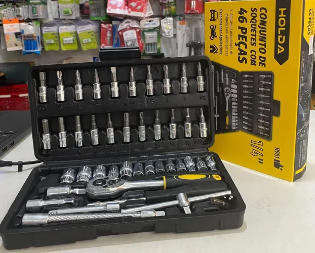 Conjunto de soquetes com 46 peças