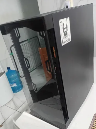 Gabinete para pc frente e lateral de vidro temperado