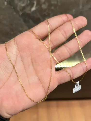 Cordão de ouro Cartier com 2.3g novo ( LOJA )