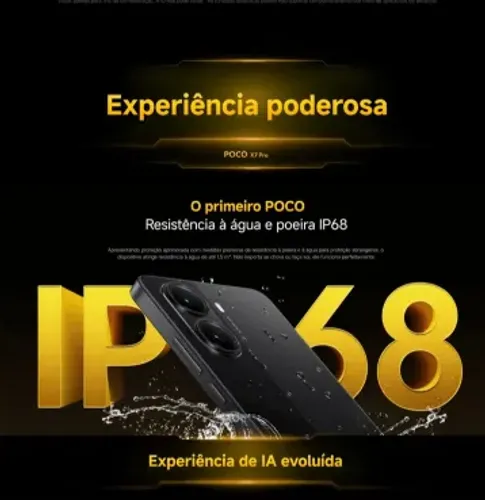 Poco X7 Pro 5G Novíssimo! IP68, Carregamento 90W, Parcelamento em até 18x e Brindes!