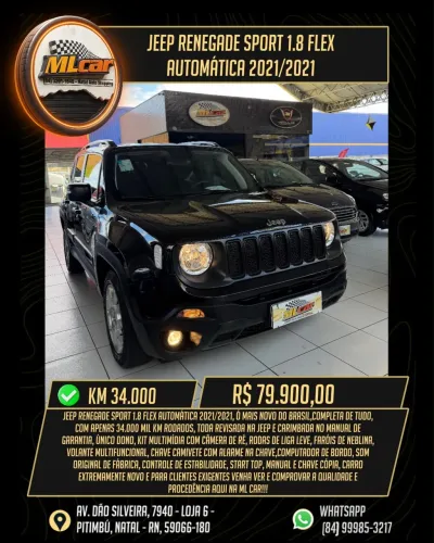 Jeep Renegade Sport 1.8 4X2 Flex 16V Aut. 2021
