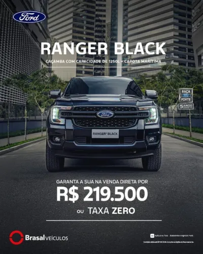 Ford Ranger Black 2.0 4X2 CD TB Diesel Aut. 2027