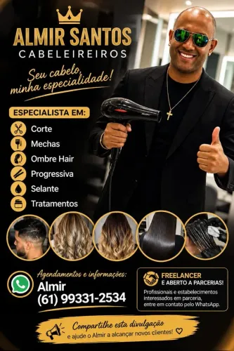 Aberto a parceria com salão de beleza em Uberlândia MG.
