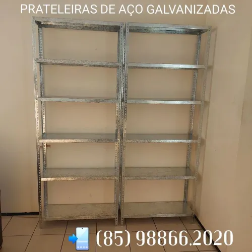 PRATELEIRAS DE AÇO GALVANIZADAS