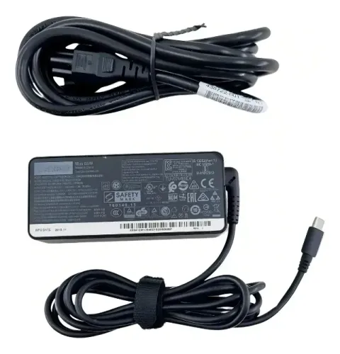 Fonte Carregador Notebook Usb-c Tipo-c 5v 9v 15v 20v 65w Preto