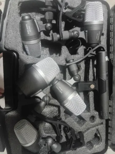 Kit de microfones 6 mics para bateria Arcano