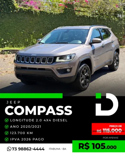 Jeep Compass Longitude 2.0 4X4 Dies. 16V Aut. 2021