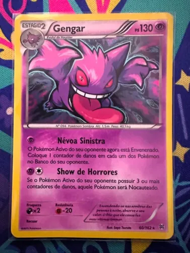 Carta Gengar Foil Pokemon TCG
