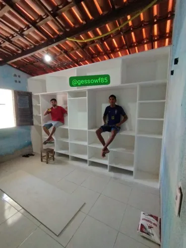 móvel projetado em gesso muito Durável e resistente