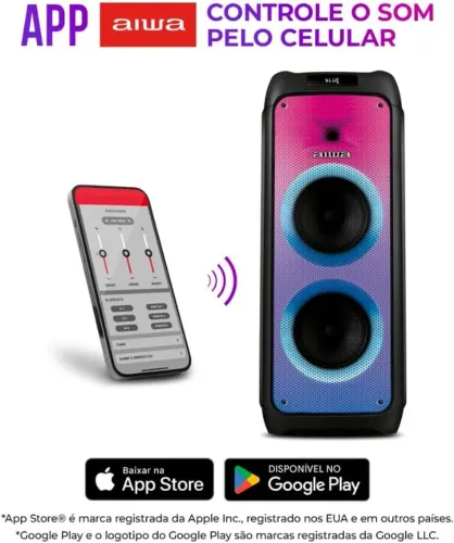Caixa Som AIWA Partybox Pb-06 Bluetooth (Nova/na caixa lacrada)