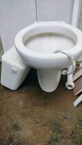 1 vaso em boas condições e uma descarga