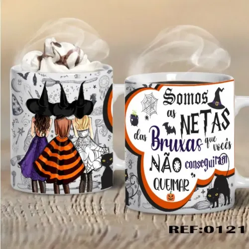 Canecas de Halloween Exclusivas - Temas de Terror e Fofos 