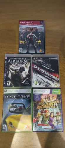 Capas de jogos originais PS3 PS2 Xbox 360 lote