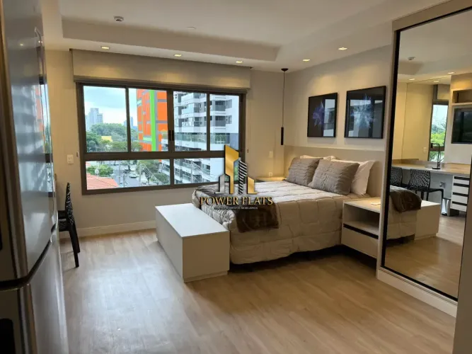 Flat Mobiliado para Aluguel no Campo Belo  30m² | Highlights Brasil | Próx. Metrô