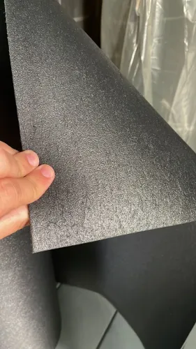 Borracha Para Proteção de Bancada 2mm esp x 60cm larg x 2mt comp Preta Nova Sintetico
