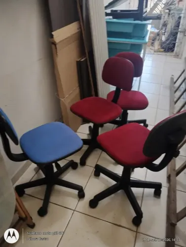 Cadeiras Secretária Giratórias Sem Braço - Escritório / Home Office