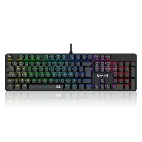 Teclado Mecânico Gamer | Redragon Sindri | Rainbow | Preto - Loja FH