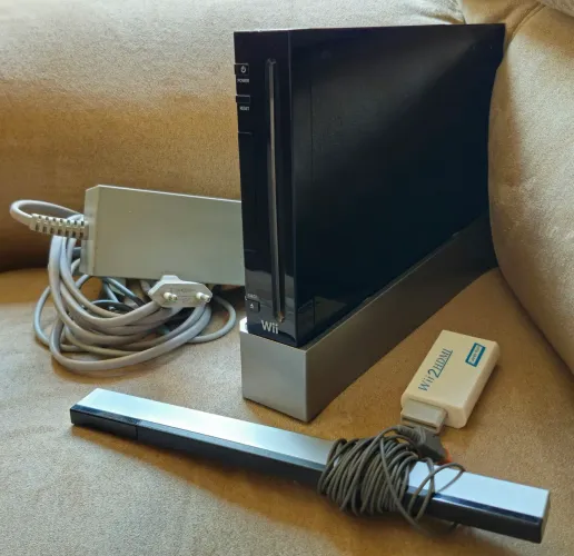 Nintendo Wii Black Desbloqueado (Faço olx pay)