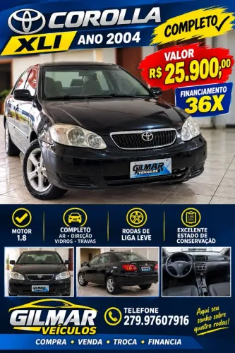Toyota Corolla XLI 1.6 16V 110cv Mec. 2004